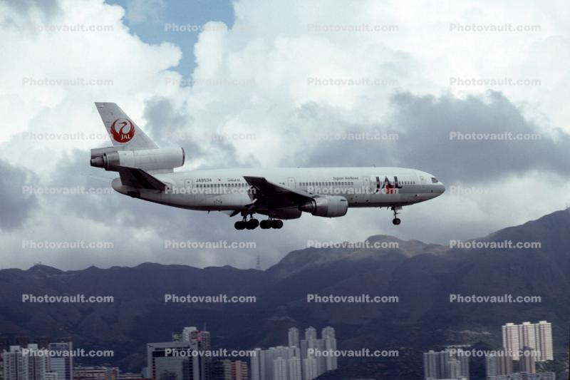 JA8534, Landing DC10-40, Japan Airlines JAL