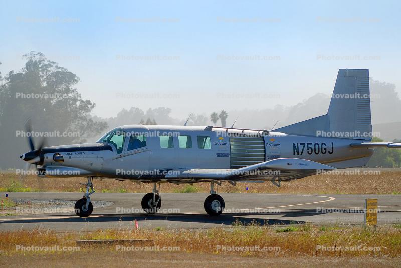 N750GJ, 2004 Pacific Aerospace 750XL, skydiving aircraft, 16 August 2019