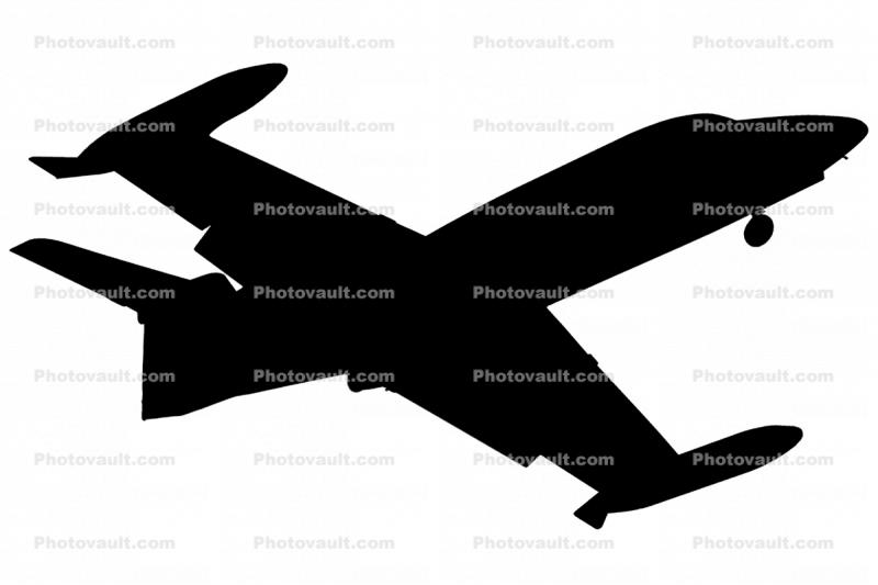 Gates-Learjet Silhouette, logo, shape