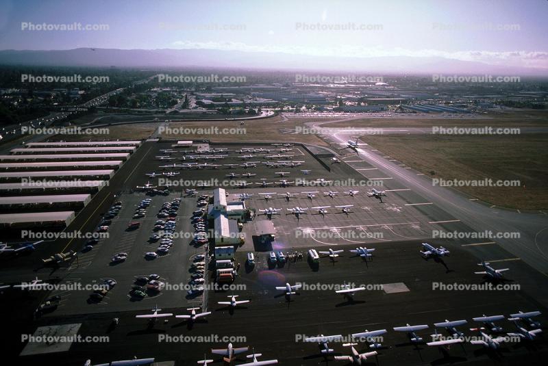 Hangar, Runway, buildings, aircraft
