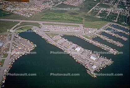 Lake Hood Seaplane Base, Anchorage, Alaska, Air Taxi Services, Hangars, runway