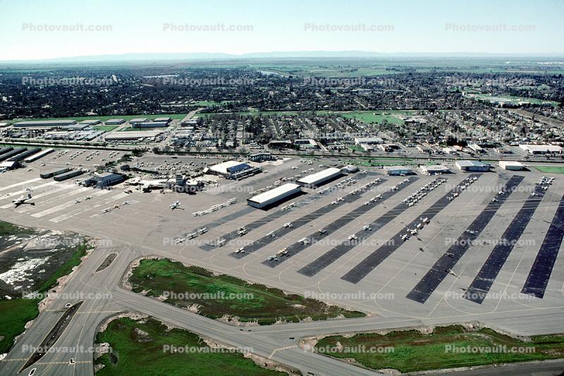 Hangars, tarmac, terminal, Sacramento Executive Airport