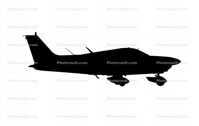 C-GJQJ, Piper PA-28-181 silhouette, logo, shape