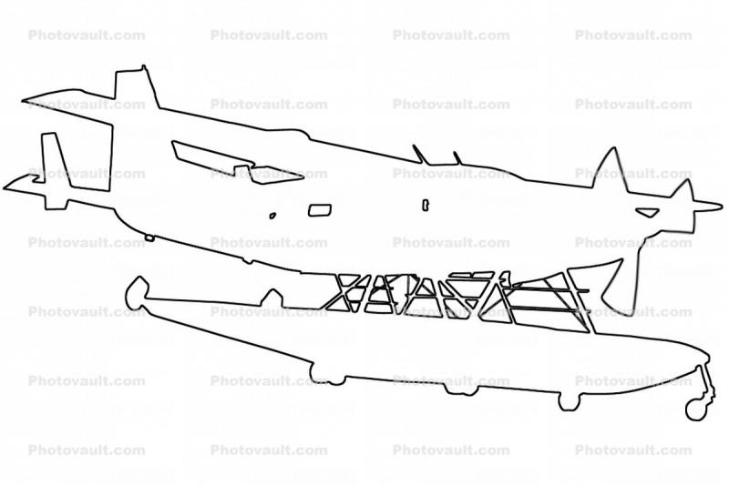 N80RD, Cessna 208 outline, line drawing, shape