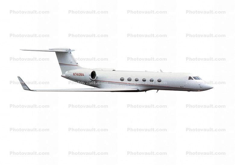 N740BA, Gulfstream Aerospace G-V, G5 photo-object, object, cut-out, cutout