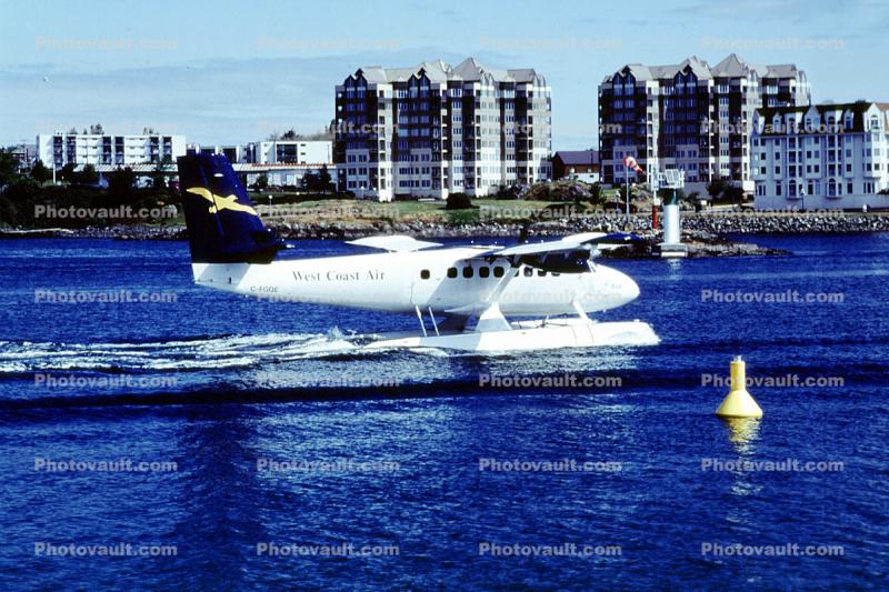 C-FGQE, West Coast Air, Victoria Harbor, Victoria B.C., DHC-6 Twin Otter