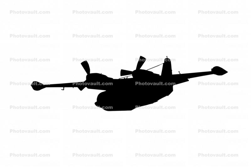Grumman G-44 Widgeon silhouette , shape, logo