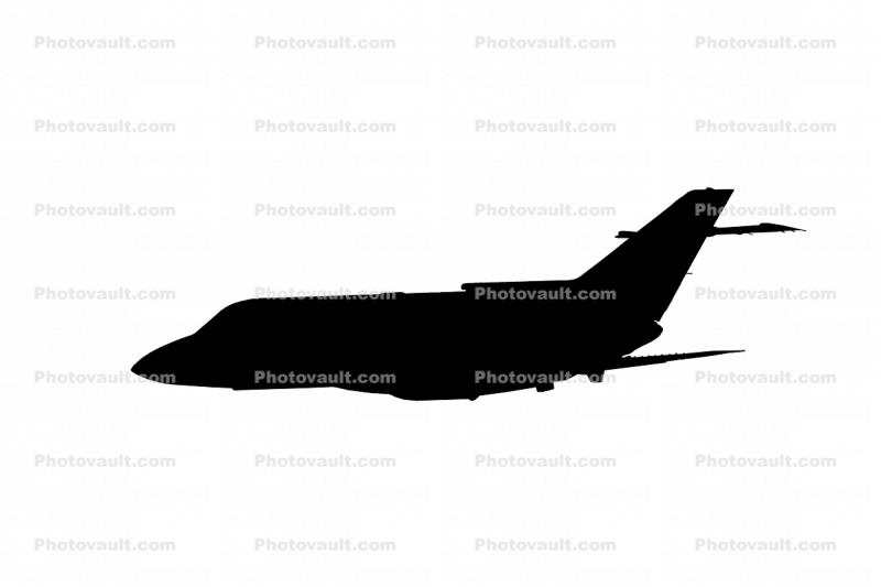 British Aerospace BAe-125-800B silhouette, logo, shape