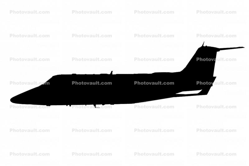 Gates Learjet-55 Silhouette, logo, shape