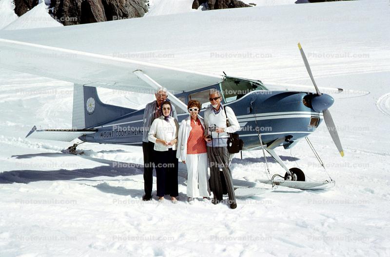 Cessna 185 Skywagon, Mount Cook Airline, New Zealand, Skiplane