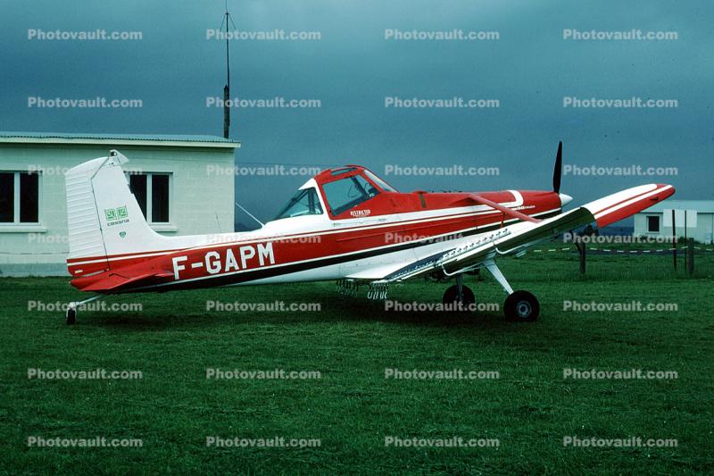 F-GAPM, Cessna A 188 B, Light agricultural airplane, A188B AgTruck, Crop Duster, Maurice Bellonte Airport, France, June 1981