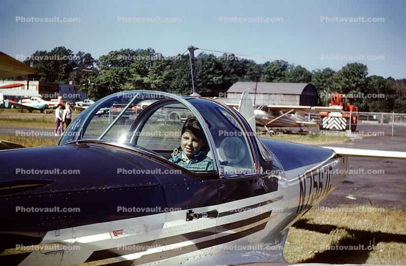 Girl in a Plane, N7567C, Pottstown Municipal Airport, September 1960