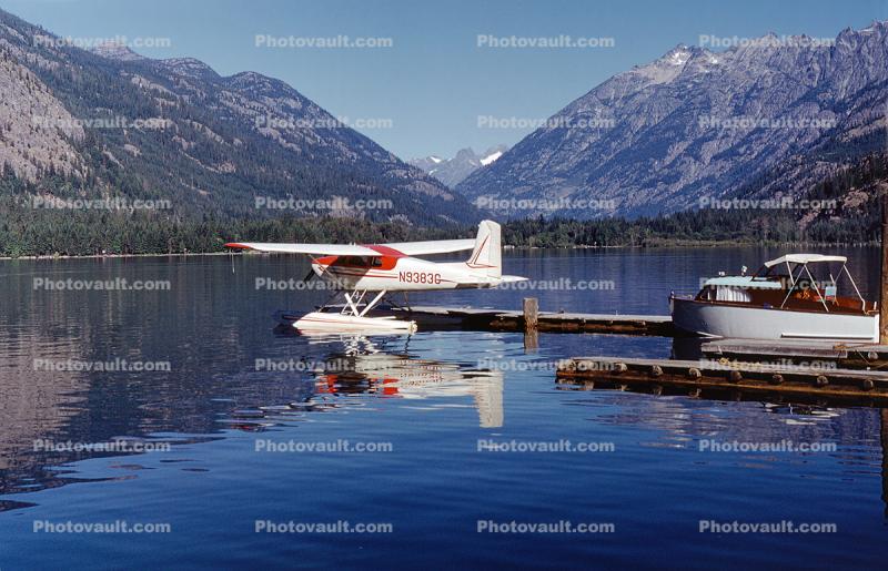N9383C, Cessna 180, Lake Chelan Washington, August 1960, 1960s