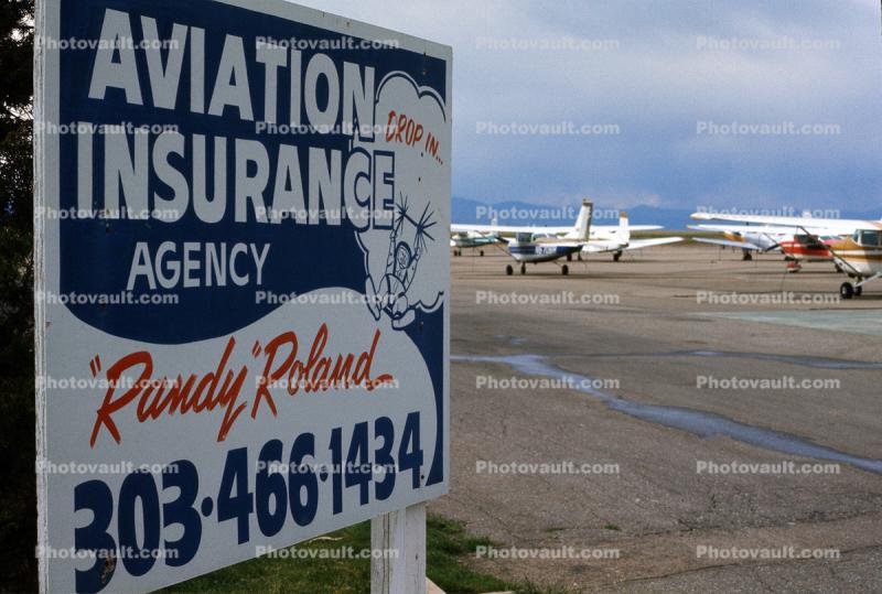 Randy Rolan Avitation Isurance Agency Sign