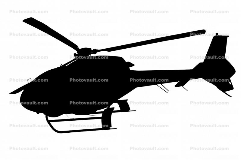 Eurocopter H120 silhouette, shape