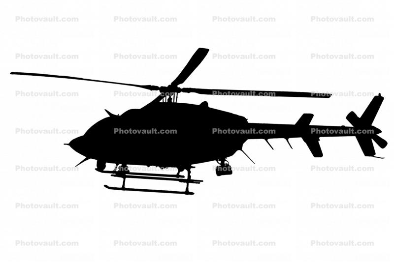 Bell 407 silhouette, shape