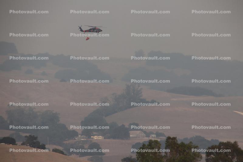 Helicopter Base for the Sonoma County Fires of October 2017