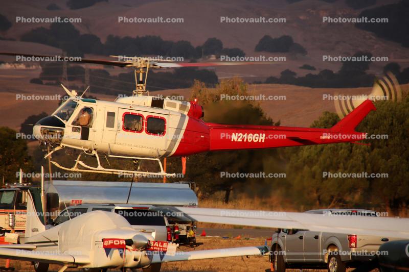 N216GH, Bell 205A-1, Sonoma County Fires of October 2017