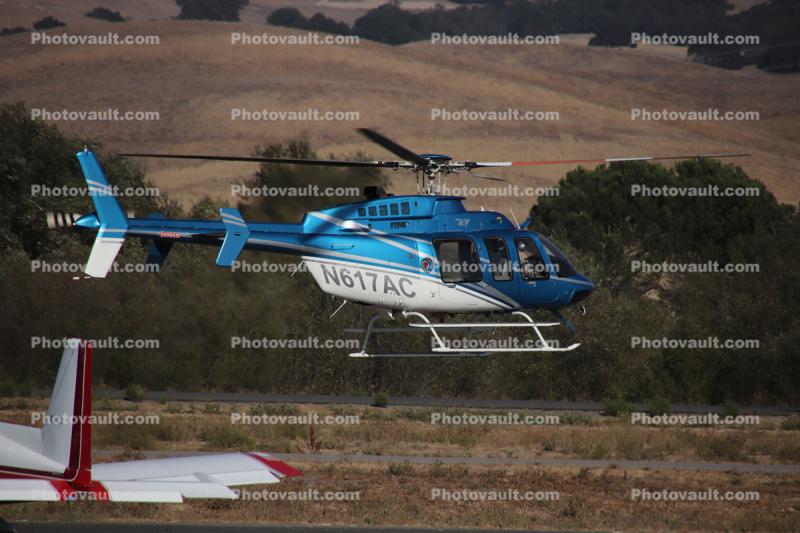 N617AC, Helicopter Base for the Sonoma County Fires of October 2017, Bell 407