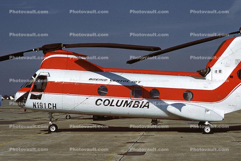 N191CH, Columbia Helicopter, Boeing Vertol 107