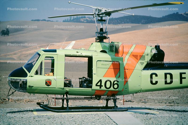 406, Bell EH-1H Iroquois, CDF, California Department of Forestry & Fire Protection