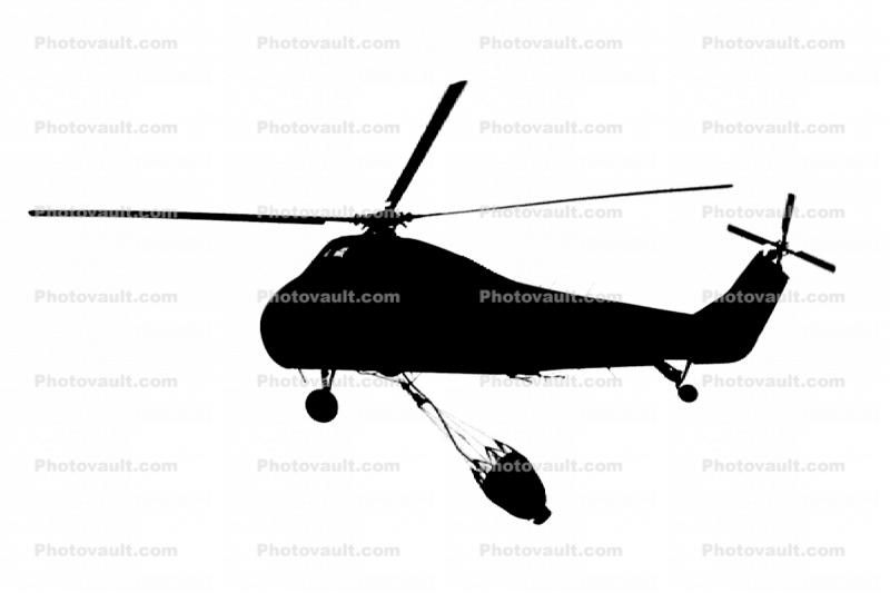 Firefighting Helicopter silhouette, logo, shape