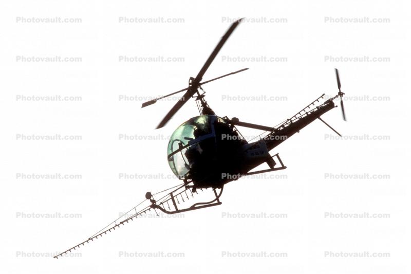 Hiller UH-12 photo-object, cut-out