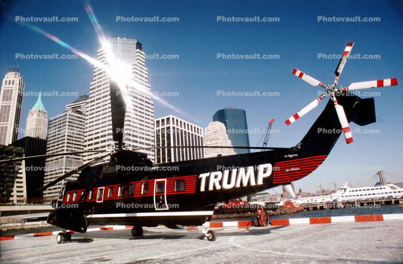 N222RA, Trump Helicopter, shuttle, New York City, Sikorsky S-61N