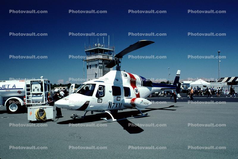 N7XM, Bell 222U, Ambulance