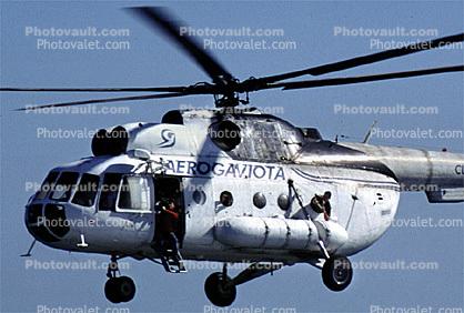 Mil Mi-8T Hip, Multi-Mission Helicopter, Aerogaviota, News Gathering, CU-H406