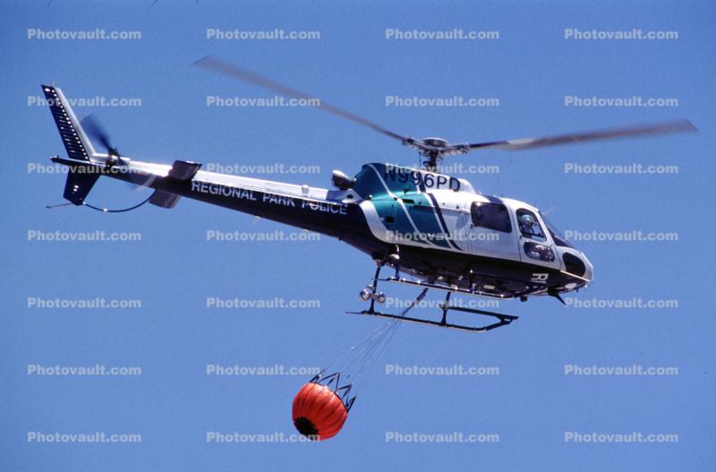 N996PD, Eurocopter AS 350 B2, Fire Fighting, Scoop, Water Drop, Airtak