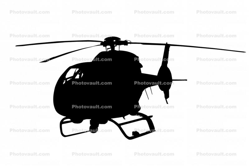 N408DC, Eurocopter EC-120B silhouette,  logo, shape