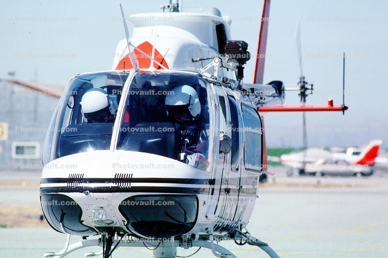 N6516K, Bell 206L-3 head-on, CHP, California Highway Patrol