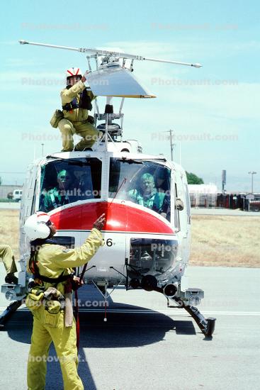 N495DF, Bell EH-1H, CDF, California Department of Forestry