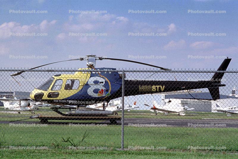 AS-350B Ecureuil, Channel-8, News, Tampa Bay, Eurocopter Dauphin, Dolphin, N888TV