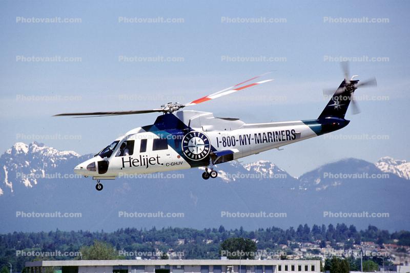 C-GHJV, Helijet, Sikorsky S-76A, Seattle Mariners