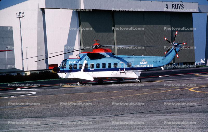 PH-NZA, Sikorsky S-61N, KLM Helikopters, Schiphol International Airport, Amsterdam