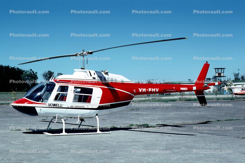 VH-FHV, Bell 206 JetRanger, VOWELL Air Services