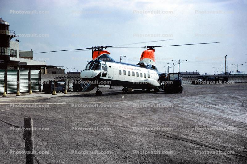 N6674D, Boeing Vertol 107-II, New York Airways, BV-107, NYA, May 1965, 1960s