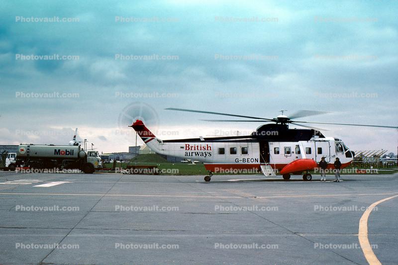G-BEON, Sikorsky S-61N, British Airways Helicopters, April 1979