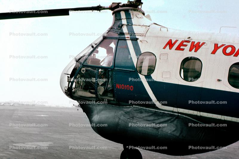N10100, New York Airways, Vertol V-44, Piasecki/Vertol Hkp.1 (V44B), NYA, Helicopter to Idelwild, 1950s