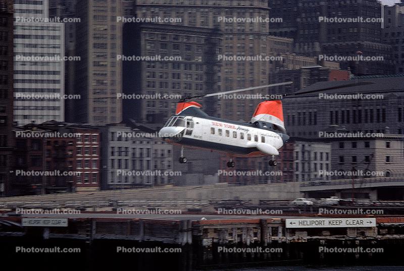 New York Airways, Manhattan, Taking-off
