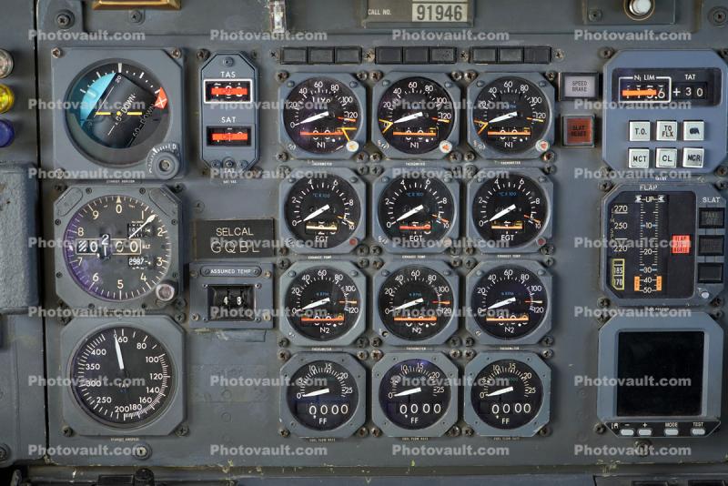 DC-10 Engine Emissions Gauges,  steam gauges