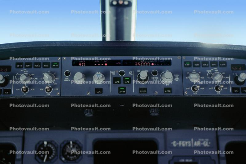 knobs, Airbus A320 series glass cockpit