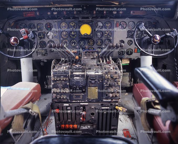 DC-6B Cockpit, 1950s