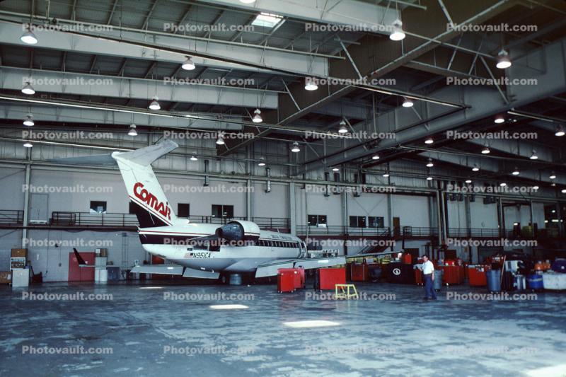 N951CA, Bombardier-Canadair Regional Jet CRJs, Hangar, Canadair CRJ-100ER