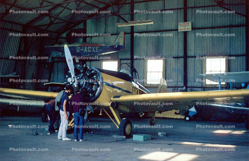 HP-48, crop duster aircraft, airplane, radial engine