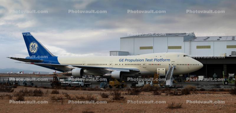 N747GE, GE Propulsion Test Platform, Boeing 747-121, 747-100 series, JT9D-7A, JT9D
