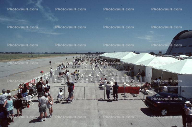 crowds, audience, people, tents, exhibits, Spectators, Travis Air Force Base, California
