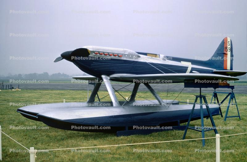Supermarine 6B, British racing seaplane, Race floatplane, S1596, Experimental aircraft, racer, 1940s, milestone of flight